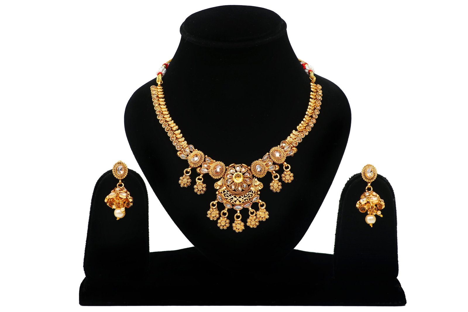 (12) Classic American Diamond Necklace Set