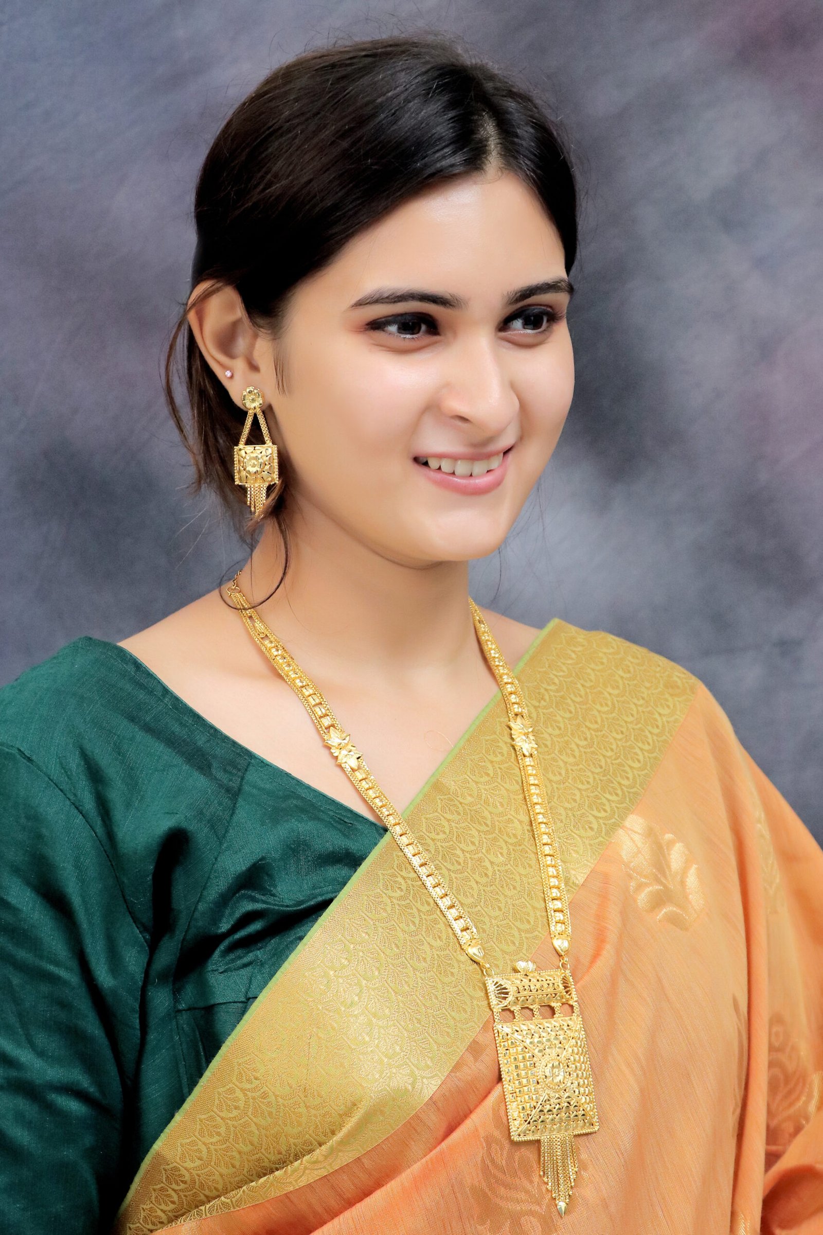 IMG_0796 Antique Gold Temple Necklace Set