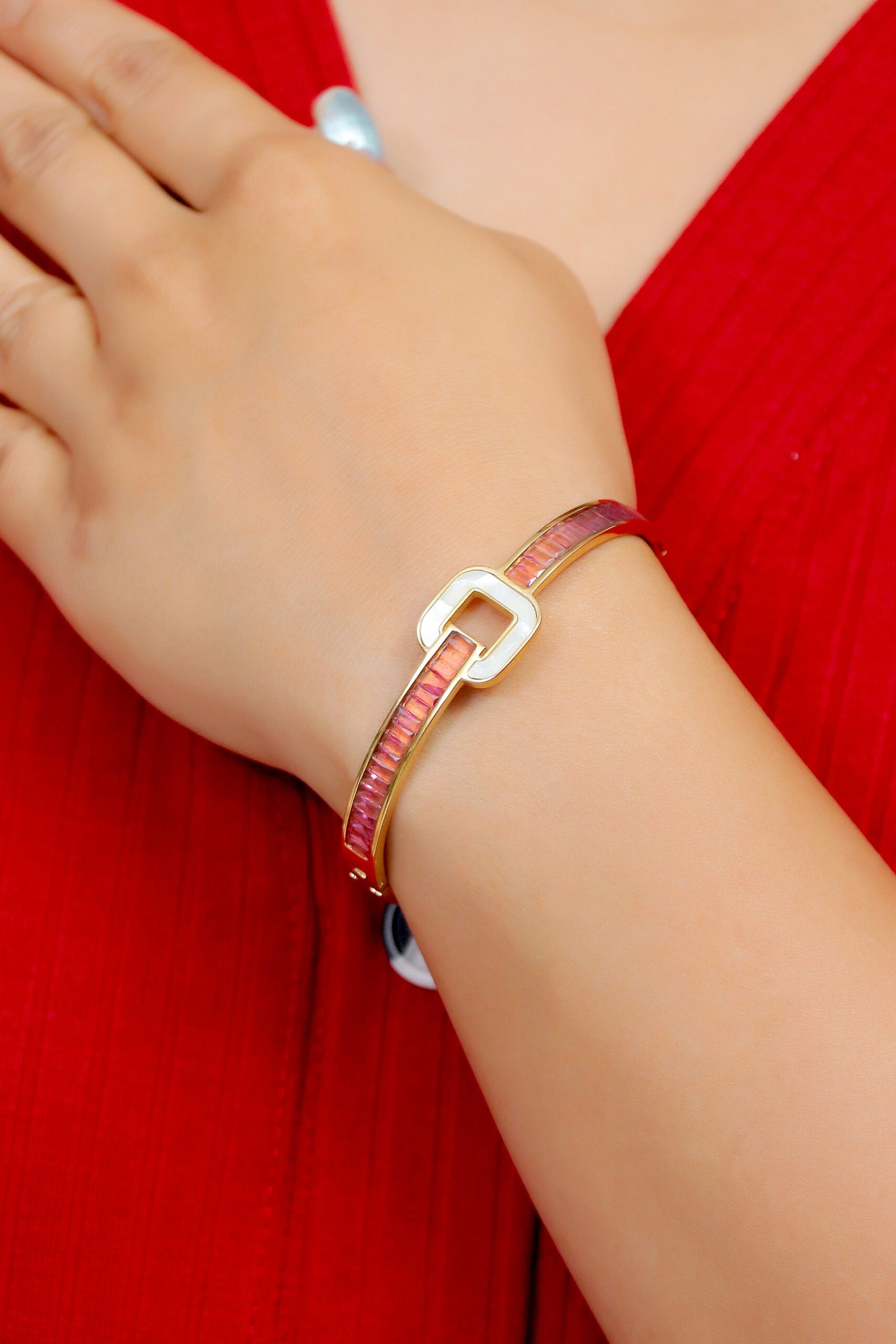 IMG_0874 Ruby Charm Gold Bangle