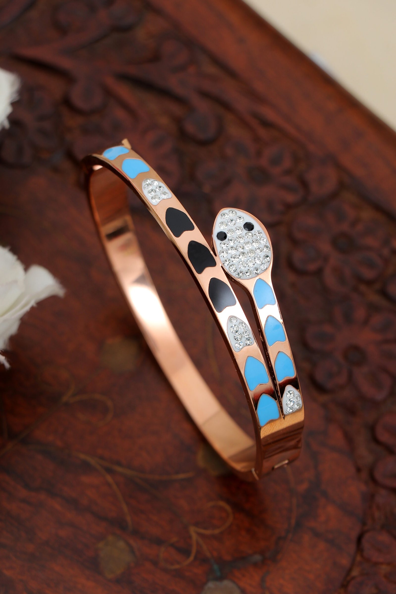 IMG_1123 Dual Tone Snake Style Bracelet