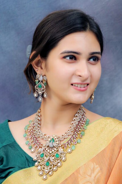 Royal Kundan & AD Premium Necklace Set